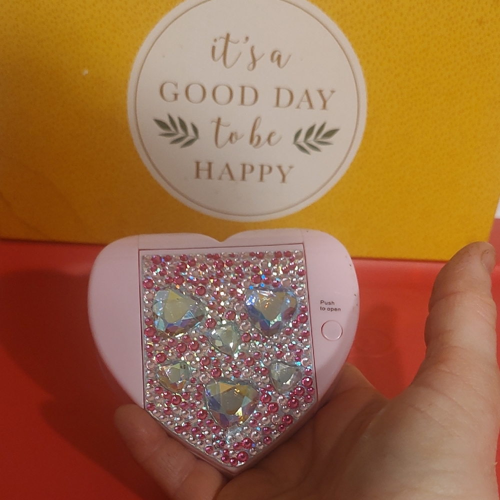 Claire's Pink Heart Compact